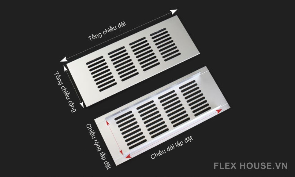 Tấm lưới tản nhiệt hợp kim nhôm màu đen PW8751 1