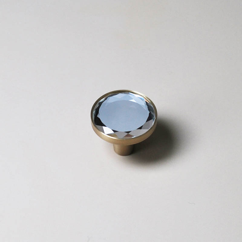 Tay cầm cửa tủ thủy tinh và đồng thau JJ00035 7