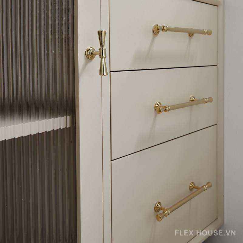 Tay nắm đồng mạ PVD sang trọng kiểu Pháp PALO634 8