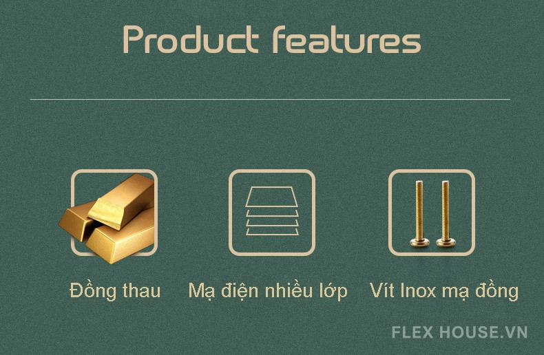Tay nắm tủ đồng kiểu Mỹ phong cách Retro AM4788 11