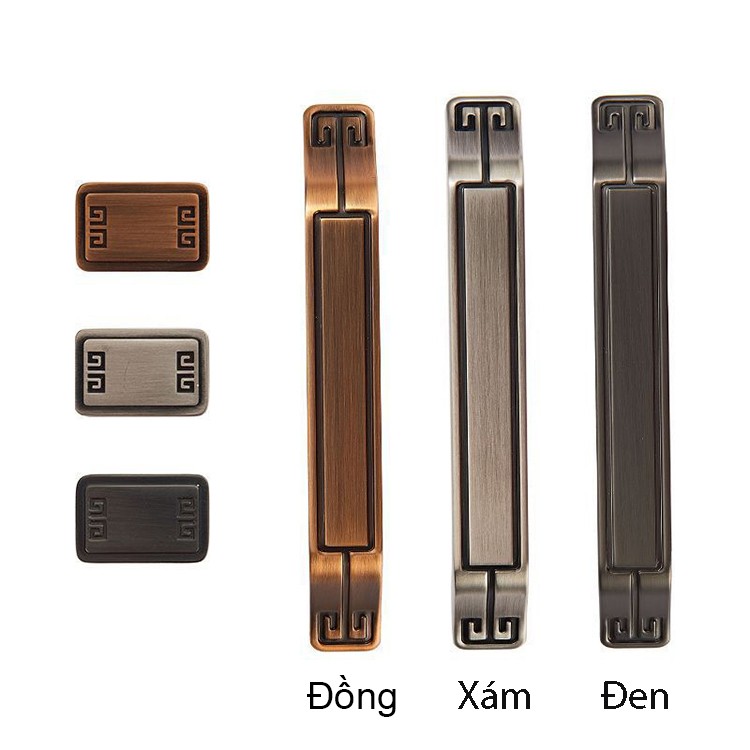 Tay nắm tủ hợp kim Á Đông cổ điển LDS8092