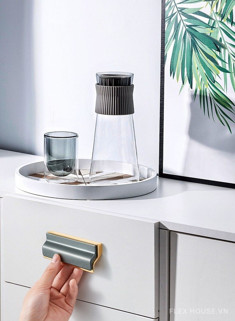 Tay nắm tủ móc kéo hợp kim hiện đại DZ714 7