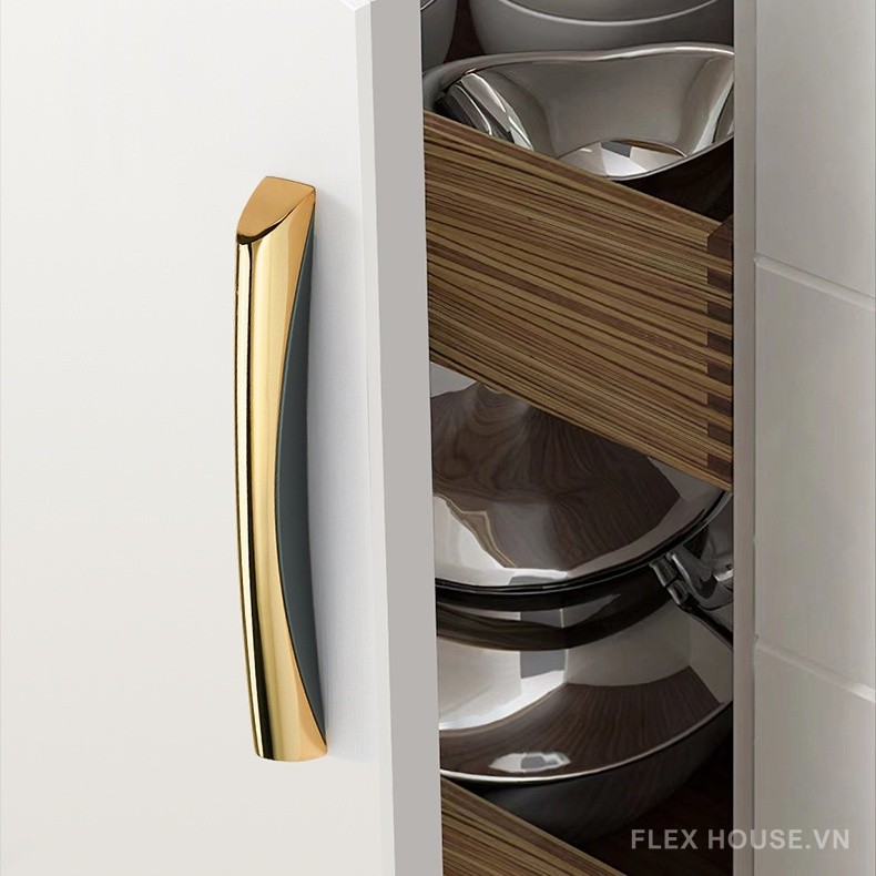Tay nắm tủ thân liền phối màu kiểu Mỹ DZ403 8