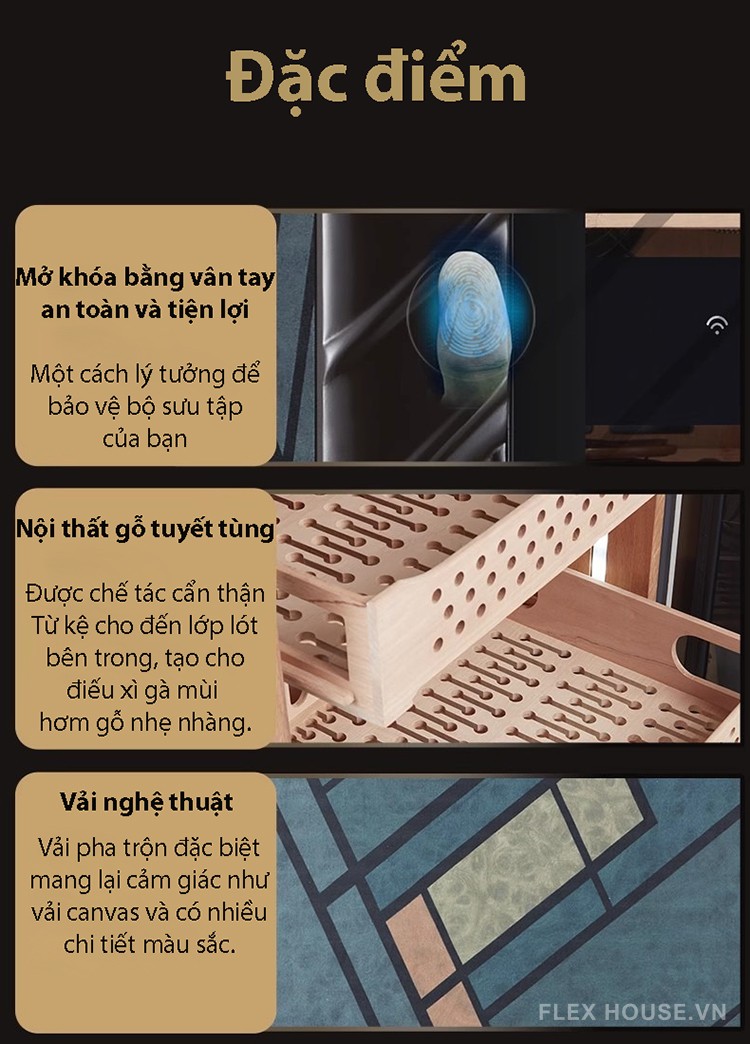 Tủ bảo quản cigar thông minh Afidano AFC5 13
