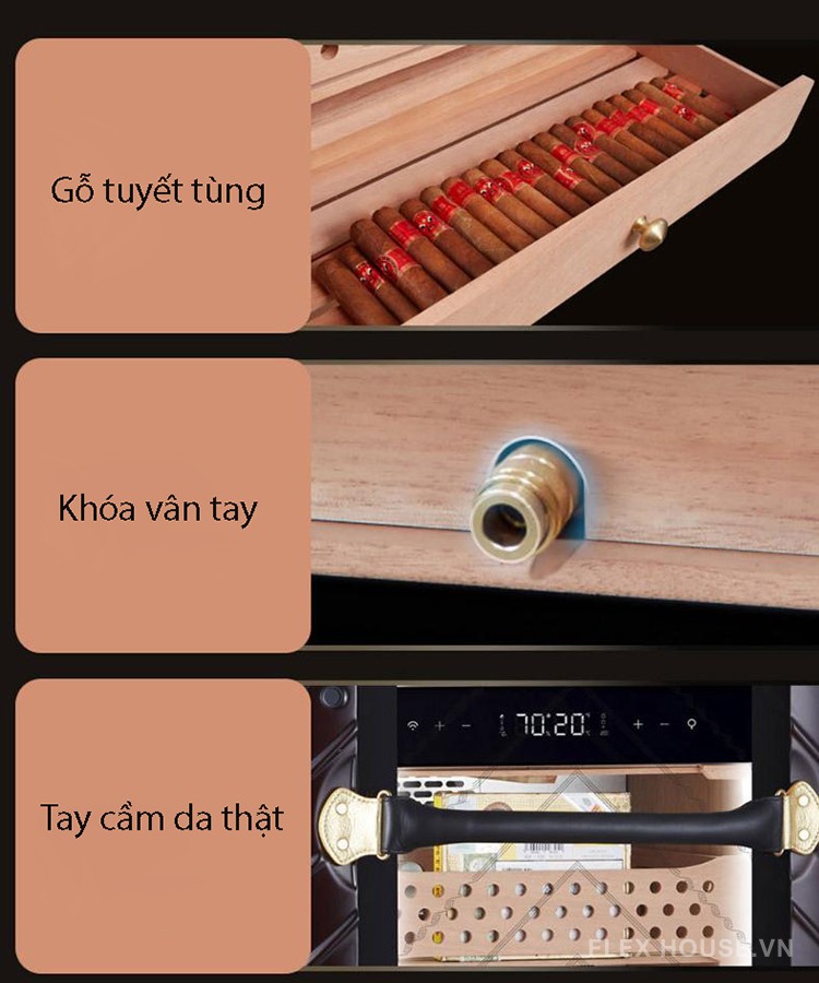 Tủ điện bảo quản cigar Afidano AFC8 16