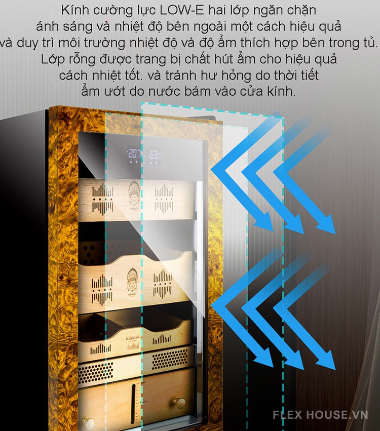 Tủ điện bảo quản cigar cao cấp LBS223 10