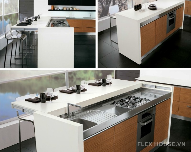Bộ phụ kiện mở rộng bếp đảo Hafele 642.19.830