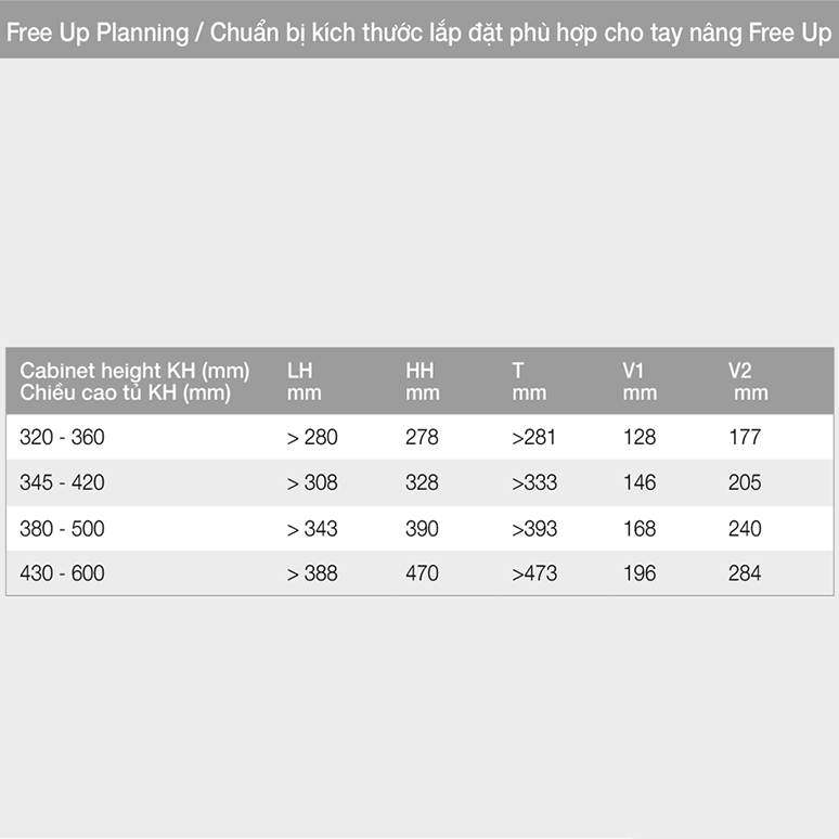 Bộ tay nâng Free Up màu trắng Hafele 493.05.79