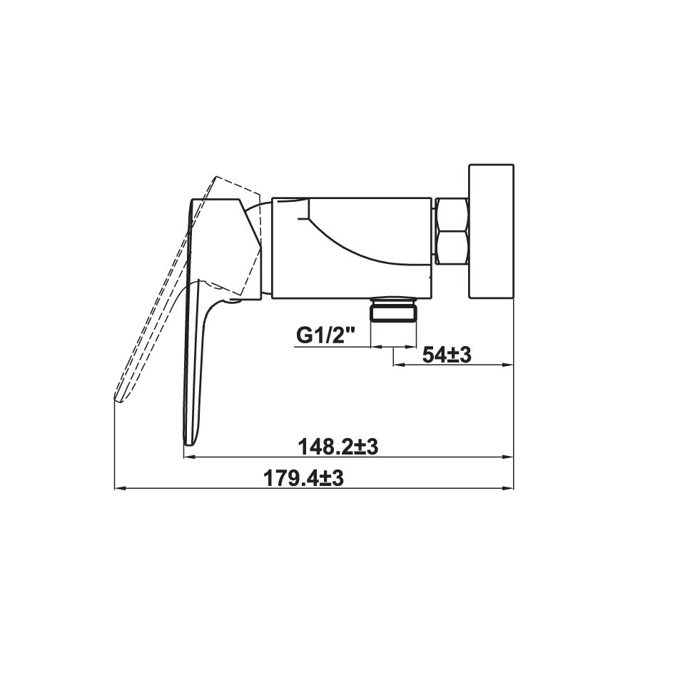 Bộ trộn lắp nổi 1 đường nước Kobe Hafele 589.15.006