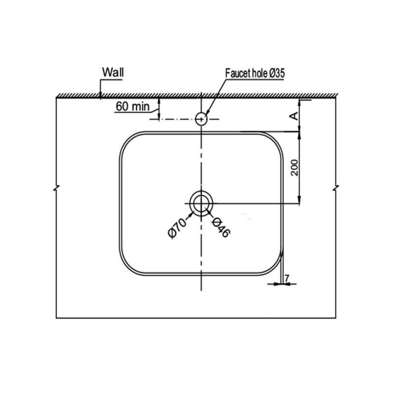 Chậu rửa mặt Lavabo đặt bàn Kobe Hafele 588.79.079
