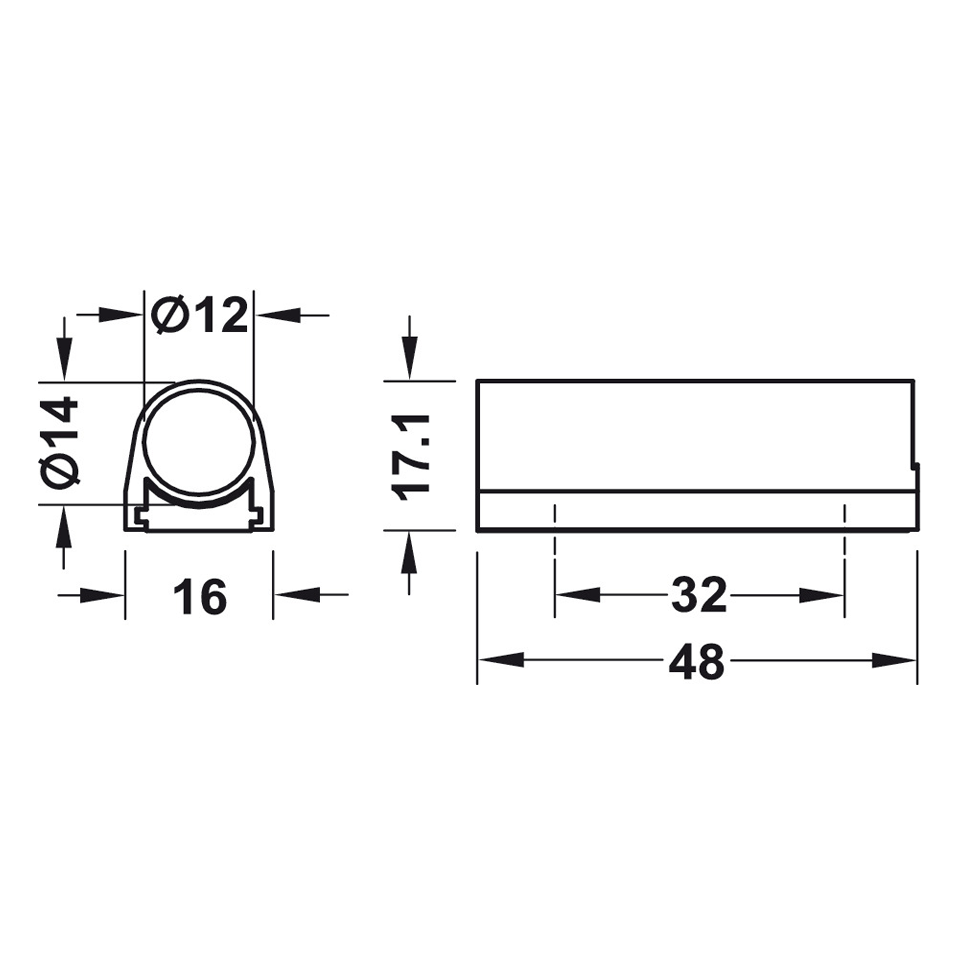 Đế dành cho công tắc lắp nổi Hafele 833.89.092