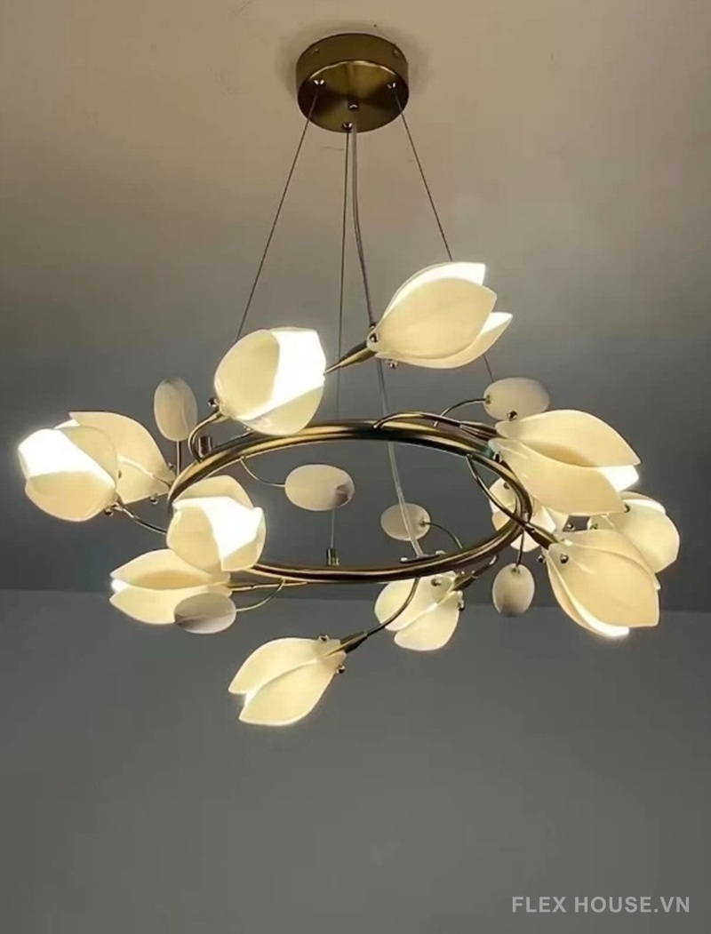 Đèn thả trần decor hoa Tulip sáng tạo HSL742 9 Đèn thả trần decor hoa Tulip sáng tạo HSL742