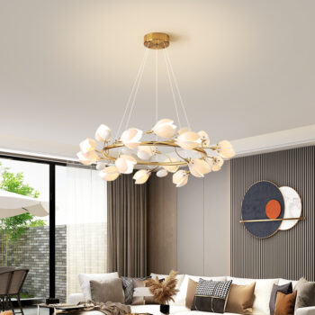 Đèn thả trần decor hoa Tulip sáng tạo HSL742 - bìa