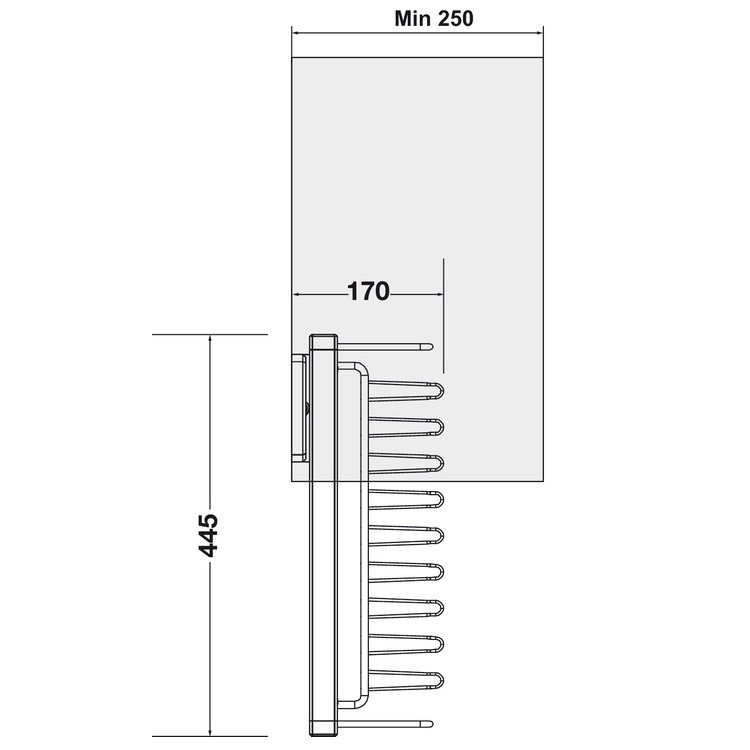 Giá treo cà vạt và thắt lưng Hafele 807.96.110