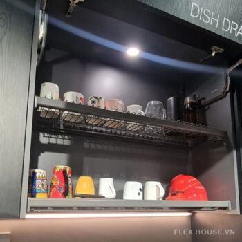 Giá úp bát đĩa màu đen Anthracite Hafele 544.01.3