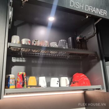 Giá úp bát đĩa màu đen Anthracite Hafele 544.01.3