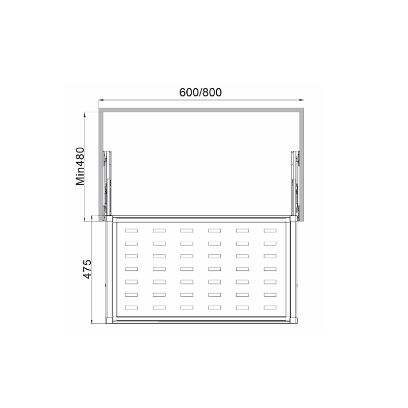 Giá đựng đồ gấp âm tủ Hafele 807.95.151