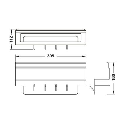 Kệ treo dao có móc treo tiện dụng Hafele 523.00.330