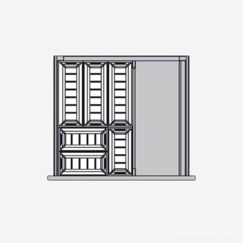 Khay chia hộc tủ màu xám 500mm Hafele 552.52.39