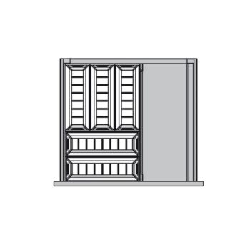 Khay chia hộc tủ màu xám 500mm Hafele 552.52.39