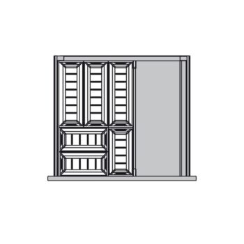 Khay chia hộc tủ màu xám 500mm Hafele 552.52.39