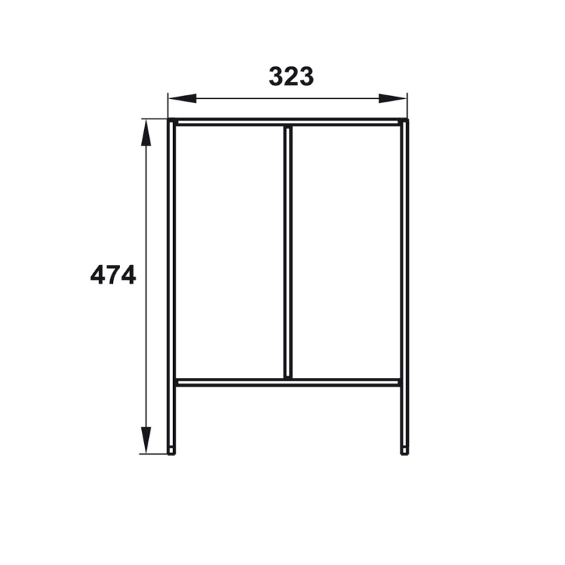 Khay chia muỗng đũa màu trắng Hafele 552.52.80