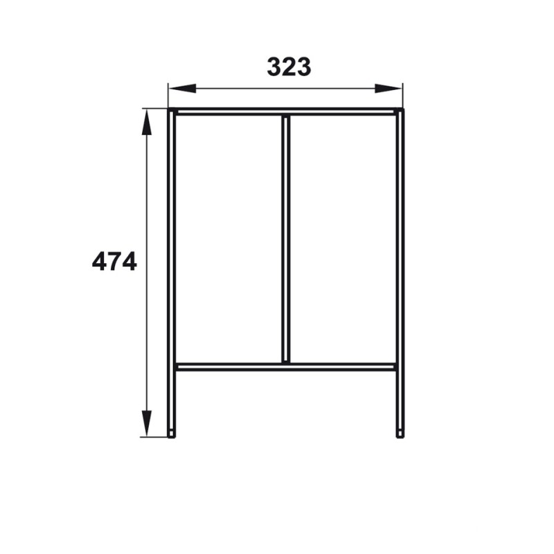 Khay chia ngăn kéo tủ bếp màu xám Hafele 552.52.30