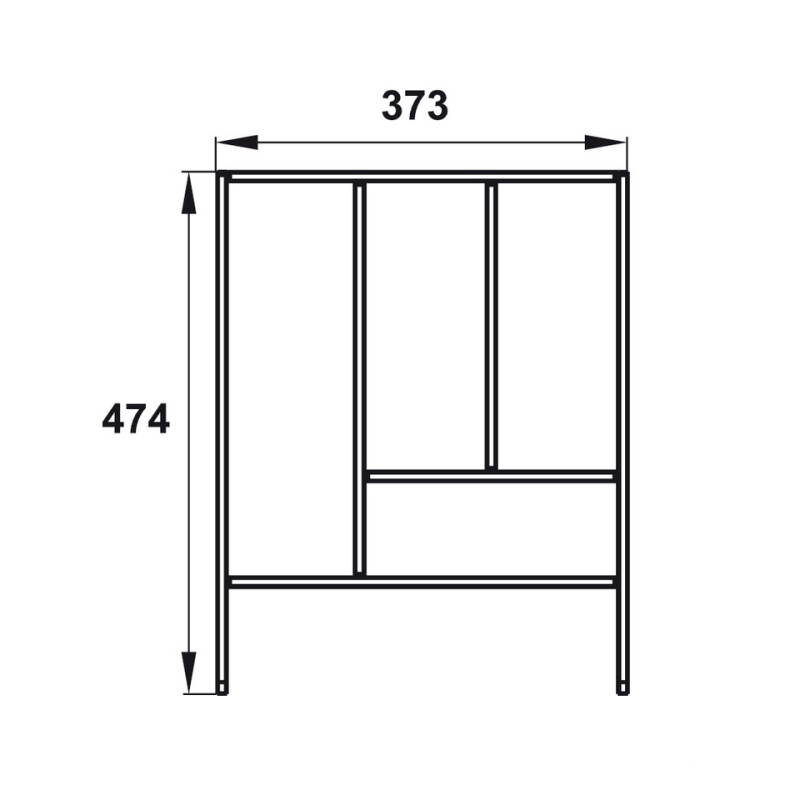 Khay chia ngăn kéo tủ bếp màu xám Hafele 552.52.30