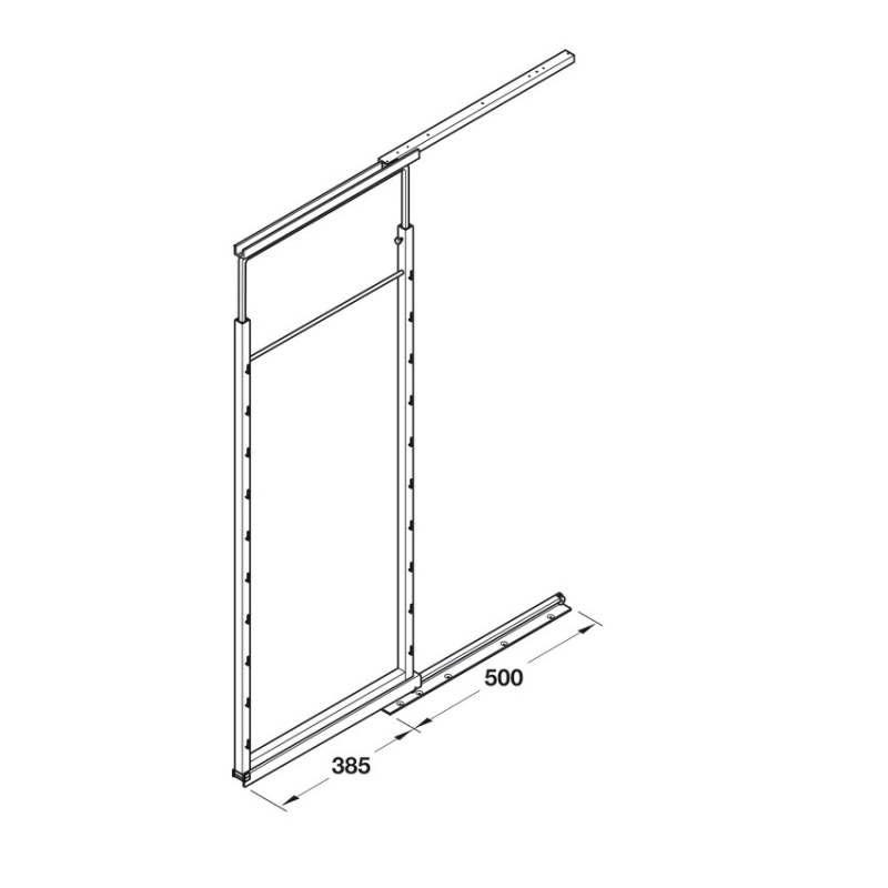 Khay đựng đồ khô Arena tải trọng 40kg Hafele 545.60.67 4 Khay đựng đồ khô Arena tải trọng 40kg Hafele 545.60.67