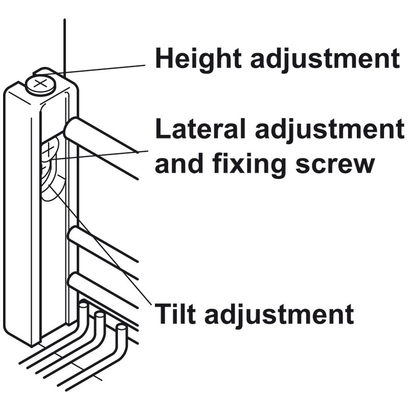 Khay đựng đồ khô Arena tải trọng 40kg Hafele 545.60.67 6 Khay đựng đồ khô Arena tải trọng 40kg Hafele 545.60.67