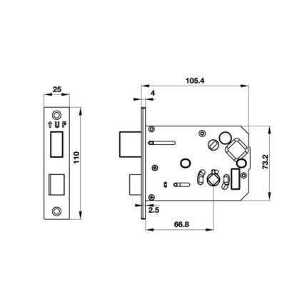Khóa điện tử cửa kim loại EL7800-TCS Hafele 912.05.763