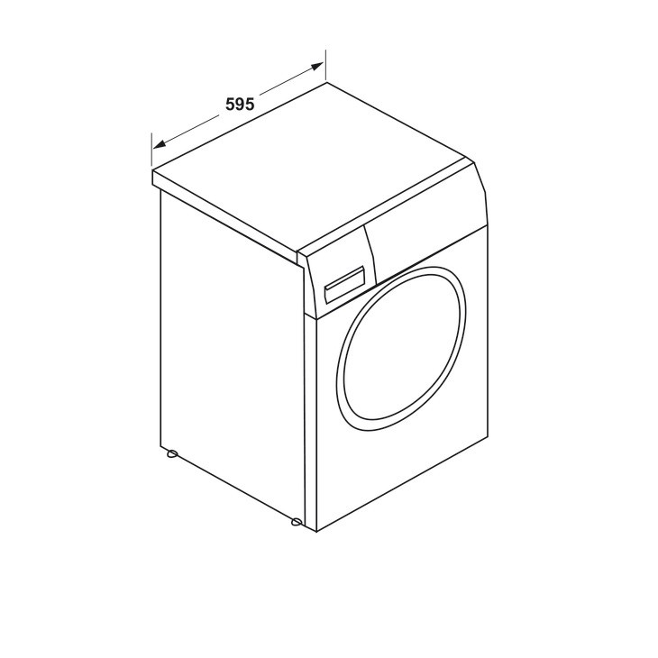 Máy giặt cửa trước 9kg Hafele 539.90.400