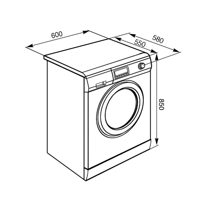 Máy giặt kết hợp sấy 7kg Hafele 536.94.567