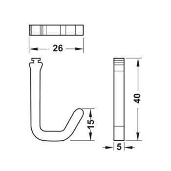 Móc treo dụng cụ nhà bếp Hafele 523.00.390