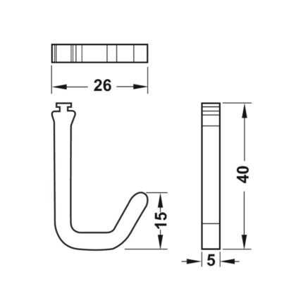 Móc treo dụng cụ nhà bếp Hafele 523.00.390