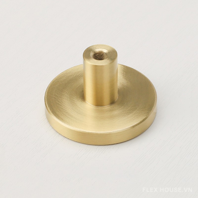 Núm tay nắm tủ tròn hiện đại tối giản bằng đồng ZST633