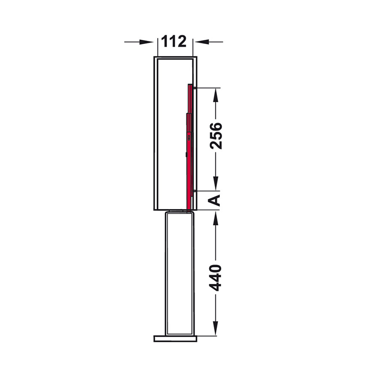 Rổ kéo tủ bếp dưới đóng giảm chấn Hafele 545.61.063