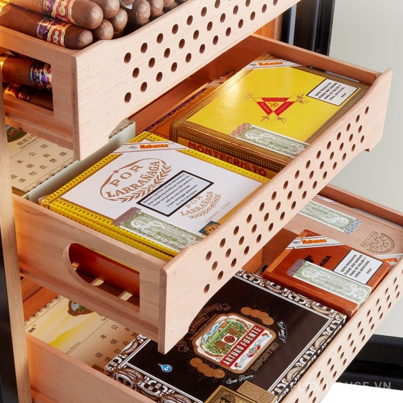 Tủ cigar dung tích lớn 9 tầng cao cấp Afidano AFB8
