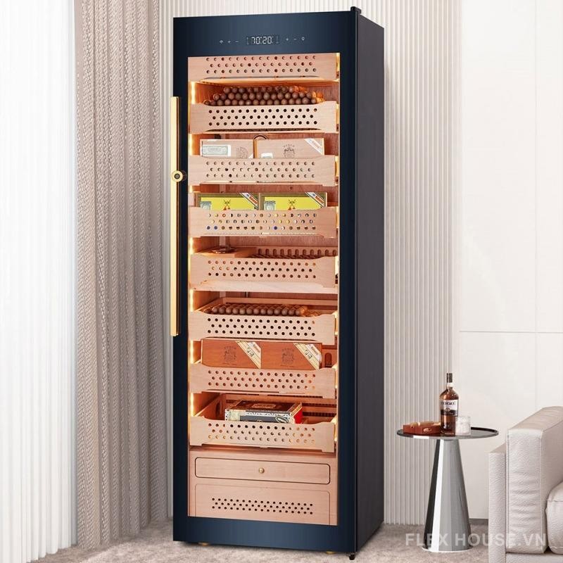 Tủ cigar dung tích lớn 9 tầng cao cấp Afidano AFB8