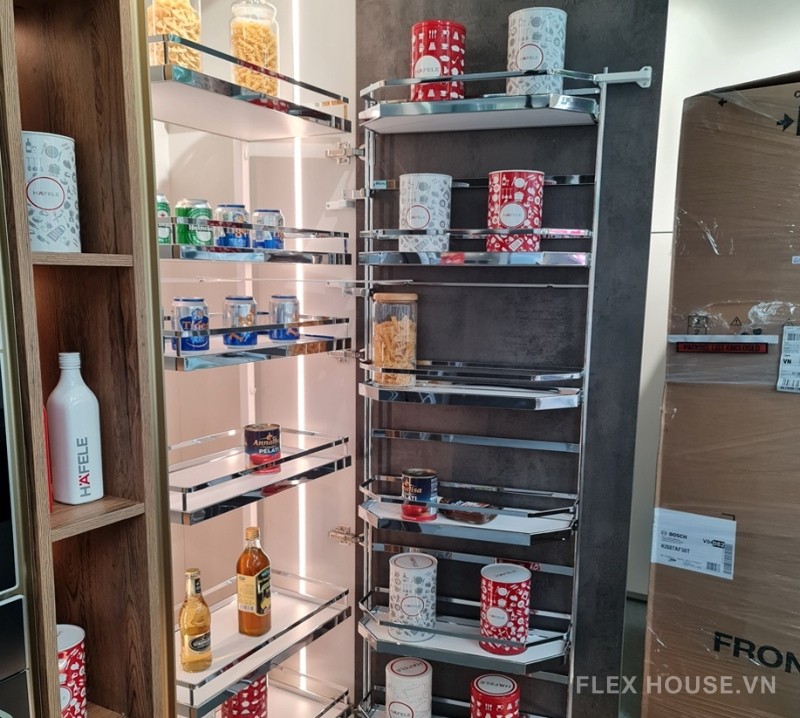 Tủ đồ khô 6 tầng Tandem Pantry Hafele 545.94.6