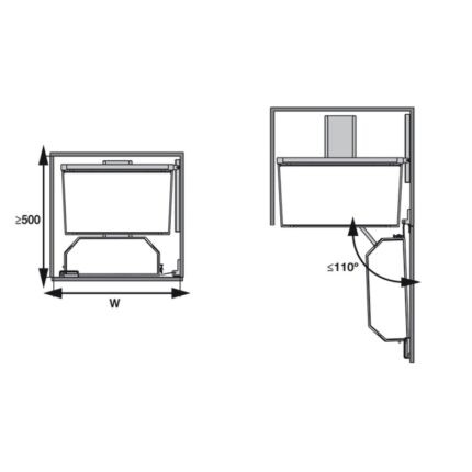 Tủ đồ khô 6 tầng Tandem Pantry Hafele 545.94.6