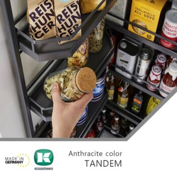 Tủ đồ khô Tandem Pantry 3 tầng Hafele 545.93.436