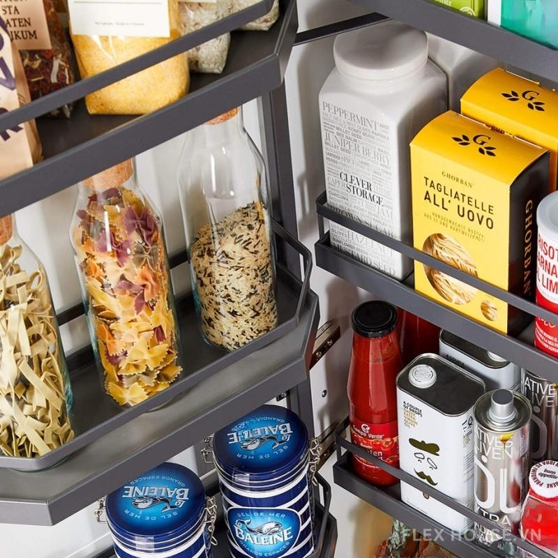 Tủ đồ khô Tandem Pantry 6 tầng Hafele 545.93.43