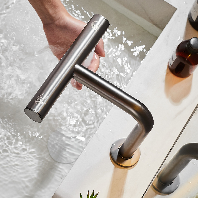 Vòi lavabo đồng thau cảm ứng tự động SX7057