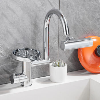 Vòi lavabo nóng lạnh xoay 360 độ đa năng SX8702