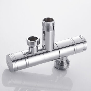 Vòi nước đôi bằng đồng xoay 360 độ tiện dụng WS1008D
