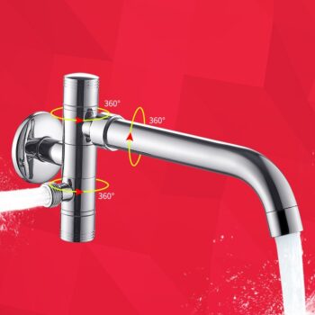 Vòi nước đôi bằng đồng xoay 360 độ tiện dụng WS1008D