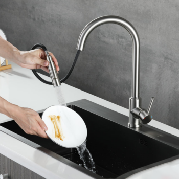 Vòi rửa chén inox cảm ứng Hafele 570.58.631