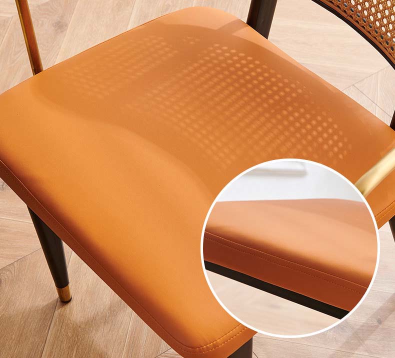 Ghế cafe lưng mây đan thư giãn có tay vịn LXY6870 13
