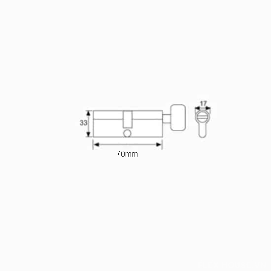 Ruột khóa bằng đồng cao cấp 70mm DL-LC70 2 Ruột khóa bằng đồng cao cấp 70mm DL-LC70 4